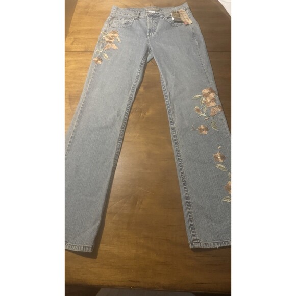 Z. Cavaricci Denim - Z. Cavaricci Women's Jeans Embroidered Stretch Vintage Size 10 X 34 NWT